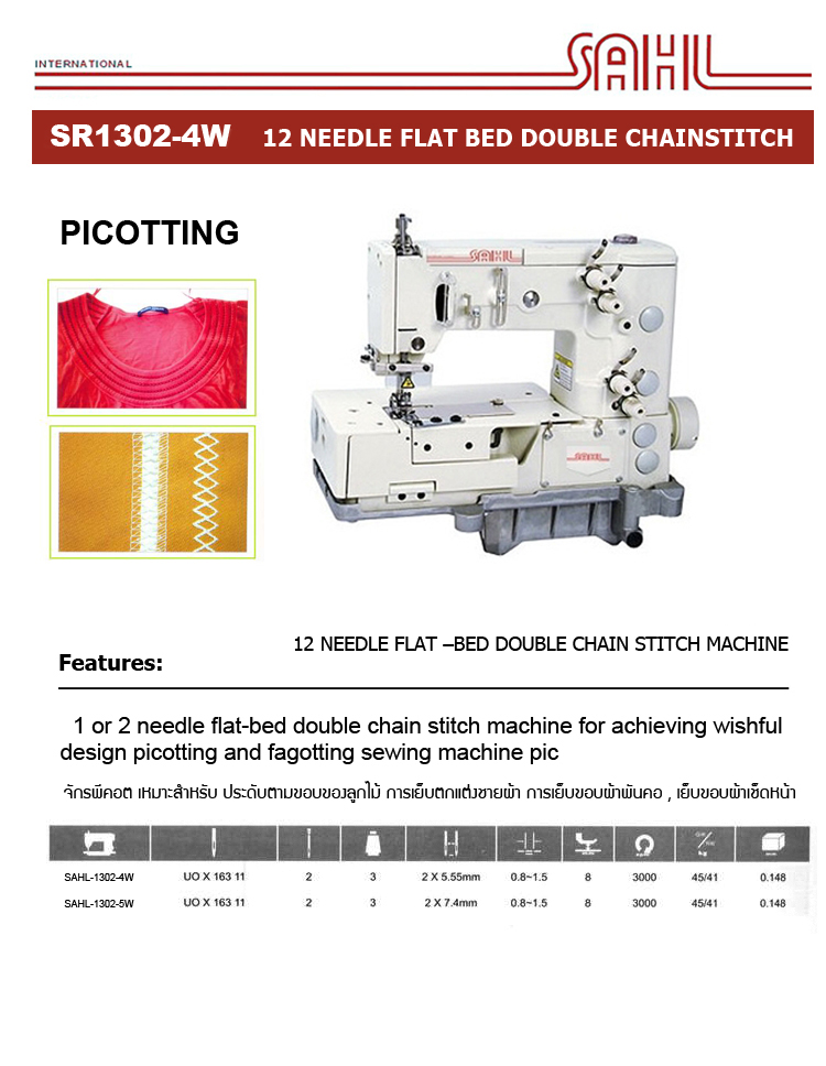 SR1302-4W  Picot machine Multi-needle Machine Series